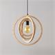 Lámpara de Techo de Madera Natural, d45 | Serie BIARRITZ