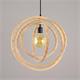 COLGANTE BIARRITZ MADERA NATURAL D60 XTRELAMP CIRCULOS ARTI