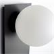 Aplique de Pared Negro con Tulipa Blanca | Serie TAMARA