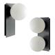 Aplique de Pared Negro con Tulipa Blanca | Serie TAMARA