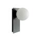 Aplique de Pared Negro con Tulipa Blanca | Serie TAMARA