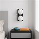 Aplique de Pared Negro con Tulipas Blancas | Serie TAMARA