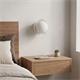 Aplique de Pared Blanco con Tulipa Blanca Mate | Serie MAITE
