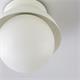 Aplique de Pared Blanco con Tulipa Blanca Mate | Serie MAITE