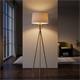 LAMPARA PIE SALON XTRELAMP DIANE ORO E27 C/PANTALLA