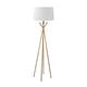 LAMPARA PIE SALON XTRELAMP DIANE ORO E27 C/PANTALLA