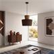Lámpara de Techo Madera Oscura Marrón D32 | Serie BRIANA