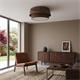 Plafón de Techo Madera Oscura Marrón D50 | Serie BRIANA