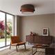 Plafón de Techo Madera Oscura Terracota D50 | Serie BRIANA