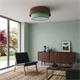 Plafón de Techo Madera Oscura Verde Agua D50 | Serie BRIANA