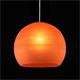 Lámpara Colgante Cristal Naranja Blanco 30 cm | Serie BOULE