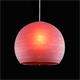 COLGANTE BOLA CRISTAL ACIDO RAYAS D30 ROJO