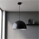 COLGANTE METAL COLUMBUS NEGRO 2 LUCES C/DIFUSOR