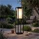 SOBREMURO METAL 1LUZ E27 NEGRO IP43 C/T BLANCA 100 CM