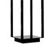 SOBREMURO METAL 1LUZ E27 NEGRO IP43 C/T BLANCA 100 CM