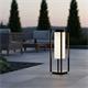 SOBREMURO METAL 1LUZ E27 NEGRO IP43 C/T BLANCO 50 CM
