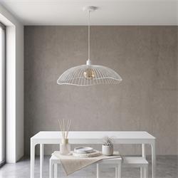 COLGANTE ALAMBRE BLANCO CALIPSO 1 LUZ XTRELAMP