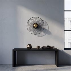 PLAFON METAL NEGRO CALIPSO 1 LUZ 40CM XTRELAMP