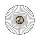 PLAFON METAL NEGRO CALIPSO 1 LUZ 40CM XTRELAMP