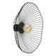 PLAFON METAL NEGRO CALIPSO 1 LUZ 50CM XTRELAMP
