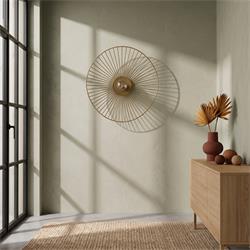 PLAFON METAL ORO CALIPSO 1 LUZ 50CM XTRELAMP