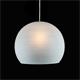 Lámpara Colgante Cristal Ácido Blanco 30 Cm | Serie BOULE