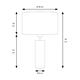 Lámpara de Mesa de Metal Mostaza y Blanco | Serie ESTEFANÍA