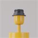 Lámpara de Mesa de Metal Mostaza y Blanco | Serie ESTEFANÍA