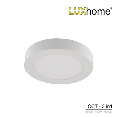 DONWLIGHT SUPERFICIE 18W CTT 3 TONOS REDONDO BLANCO
