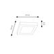 Downlight Cuadrado Blanco, 18W y 6000K | Serie LUXHOME