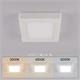 Downlight Cuadrado Blanco CCT de 24W | Serie LUXHOME