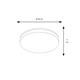 Plafón de Superficie Redondo LED ICE, 24W | Serie LUXHOME