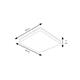 Plafón de Superficie LED Cuadrado ICE, 24W | Serie LUXHOME