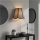 Aplique de Pared con Pantalla de Rafia Gris | Serie YARA