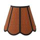 Aplique de Pared con Pantalla Rafia Terracota | Serie YARA