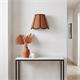 Aplique de Pared con Pantalla Rafia Terracota | Serie YARA