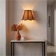 Aplique de Pared con Pantalla Rafia Terracota | Serie YARA