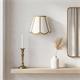 Aplique de Pared con Pantalla Blanca y Oro | Serie YARA