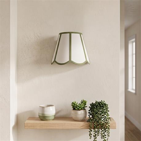 Aplique de Pared con Pantalla Blanca y Verde | Serie YARA
