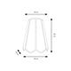 Aplique de Pared con Pantalla Lino Blanco | Serie GALIA