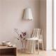 Aplique de Pared con Pantalla Lino Blanco | Serie GALIA