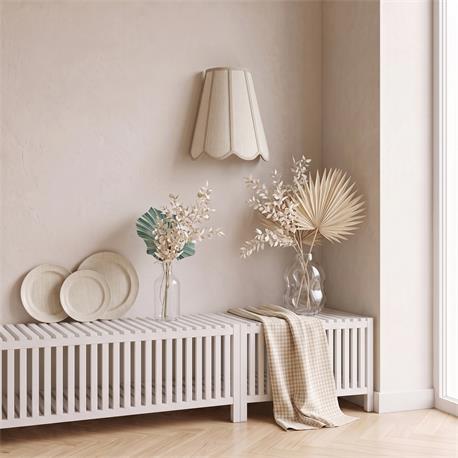 Aplique de Pared con Pantalla Lino Beige | Serie GALIA