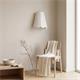 Aplique de Pared con Pantalla Blanca y Beige | Serie GALIA