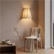 Aplique de Pared con Pantalla Blanca y Beige | Serie GALIA