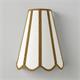 Aplique de Pared con Pantalla Blanca y Oro | Serie GALIA