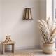 Aplique de Pared con Pantalla en Rafia Beige | Serie GALIA
