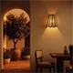 Aplique de Pared con Pantalla en Rafia Natural | Serie GALIA