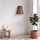 Aplique de Pared con Pantalla Rafia Terracota | Serie GALIA