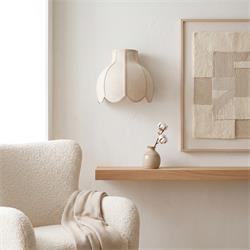 Aplique de Pared con Pantalla de Lino Beige | Serie NALA