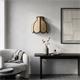 Aplique de Pared en Rafia Beige y Negro | Serie NALA